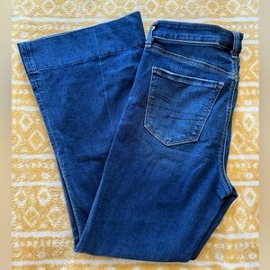 Classic Blue Denim Flare Jeans